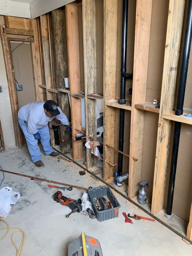Commercial rough-in plumbing for Water Heater Replacement in Manorville